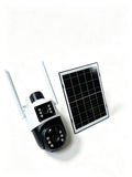 Tuya 4MP+4MP-Dual-Lens Solar PTZ Security Camera - Auto Tracking, Color Night Vision, 2-Way Audio, 15,000mAh Battery & 7W Solar Panel